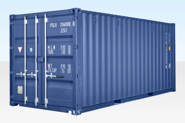 20FT SHIPPING CONTAINER (ONE TRIP) BLUE (RAL 5013)